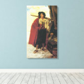 ヴィンテージ海賊の海賊は絵のような男だった キャンバスプリント (インサイチュ (ウッドフロア))