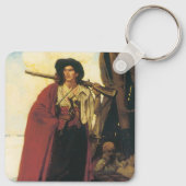 ヴィンテージ海賊の海賊は絵のような男だった キーホルダー (裏面)