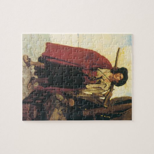 ヴィンテージ海賊の海賊は絵のような男だった ジグソーパズル (横)