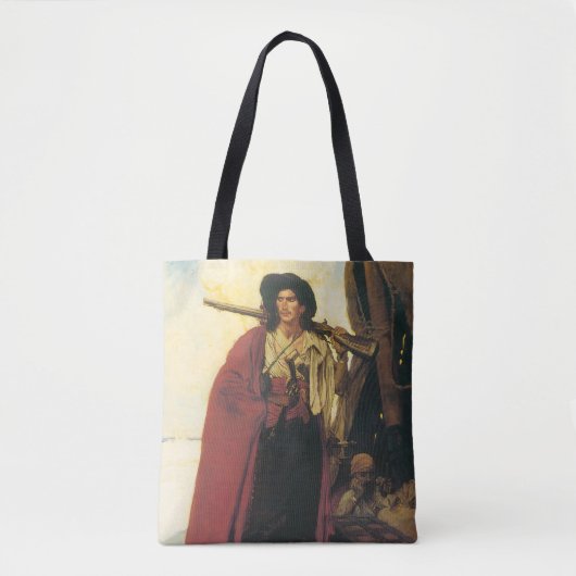 ヴィンテージ海賊の海賊は絵のような男だった トートバッグ (正面)