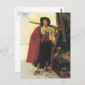 ヴィンテージ海賊の海賊は絵のような男だった ポストカード (正面/裏面)