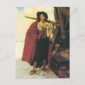 ヴィンテージ海賊の海賊は絵のような男だった ポストカード (正面)