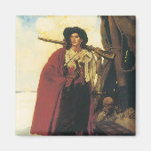 ヴィンテージ海賊の海賊は絵のような男だった マグネット (正面)