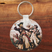 ヴィンテージ海賊キャプテン・ブラックヒード キーホルダー (正面)