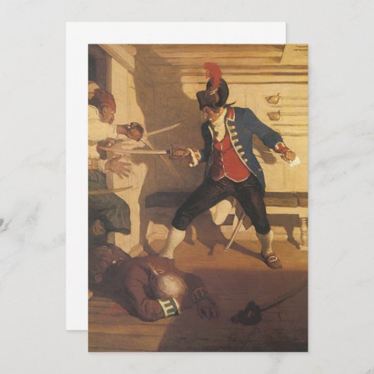 ヴィンテージ海賊キャプテン、NCワイエスによる剣の戦い (正面/裏面)