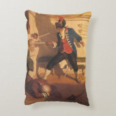 ヴィンテージ海賊キャプテン、NCワイエスによる剣の戦い アクセントクッション (裏面(縦))