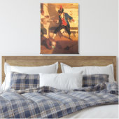 ヴィンテージ海賊キャプテン、NCワイエスによる剣の戦い キャンバスプリント (インサイチュ (寝室))