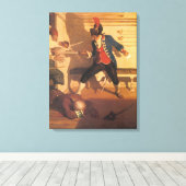 ヴィンテージ海賊キャプテン、NCワイエスによる剣の戦い キャンバスプリント (インサイチュ (ウッドフロア))