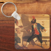 ヴィンテージ海賊キャプテン、NCワイエスによる剣の戦い キーホルダー (正面)