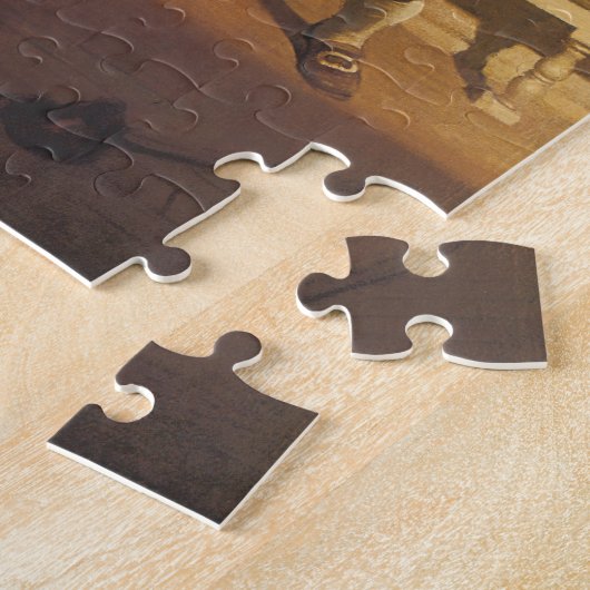 ヴィンテージ海賊キャプテン、NCワイエスによる剣の戦い ジグソーパズル (側面)