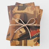 ヴィンテージ海賊キャプテン、NCワイエスによる剣の戦い ラッピングペーパーシート (インサイチュ)