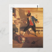 ヴィンテージ海賊キャプテン、NCワイスの剣闘 ポストカード (正面/裏面)