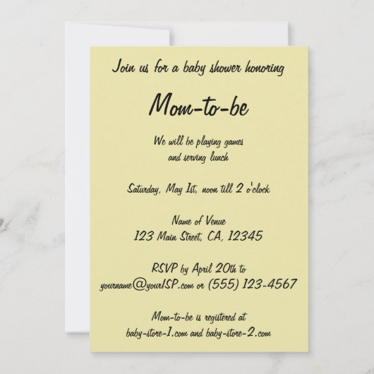 ヴィンテージ海賊ボーイwオウム赤ちゃんシャワー招待状 招待状 (裏面)