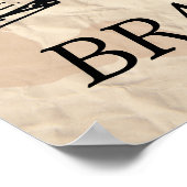 ヴィンテージ海賊宝物地図ハッピーバースデー ポスター (角)