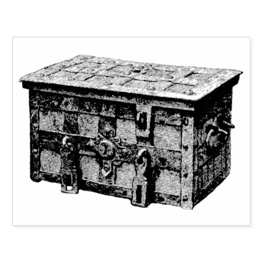 ヴィンテージ海賊宝箱ラバーアートスタンプ ラバースタンプ (インプリント)