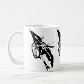 ヴィンテージ海賊旗、ジョリー・ロジャー スカルクロスボーンズ コーヒーマグカップ (左)