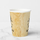 ヴィンテージ海賊版スカル&ボーンズハロウィーン 紙コップ (右)