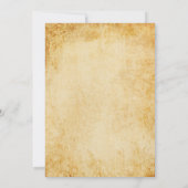 ヴィンテージ海賊版パーティースカル&ボーンズハロウィーン 招待状 (裏面)