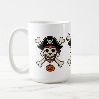 ヴィンテージ海賊犬ハロウィーン ドクロ 骨 コーヒーマグカップ