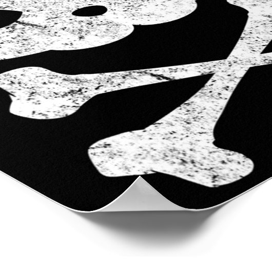 ヴィンテージ海賊猫キッテンハロウィーンスカルクロスボー ポスター (角)