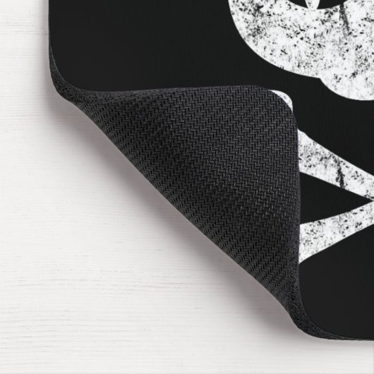 ヴィンテージ海賊猫キッテンハロウィーンスカルクロスボー マウスパッド (コーナー)