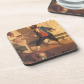 ヴィンテージ海賊船長、剣闘によるNC Wyeth コースター (左側)