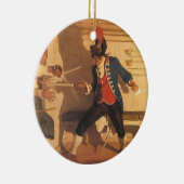 ヴィンテージ海賊船長、剣闘によるNC Wyeth セラミックオーナメント (右)