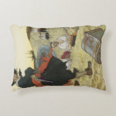 ヴィンテージ海賊、ウィリアム・キッドの宝物埋葬 アクセントクッション (正面)