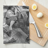 ヴィンテージ海賊 キッチンタオル (四つ折り)