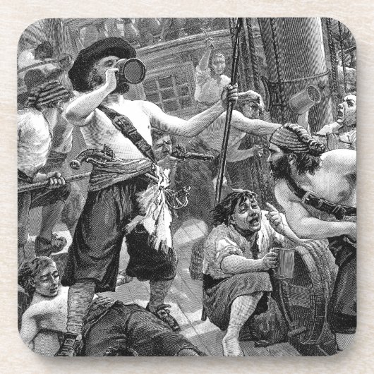 ヴィンテージ海賊 コースター (正面)