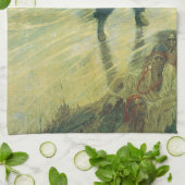 ヴィンテージ海賊、ザ飛んでいるダッチマンバイハワードピレ キッチンタオル (折り畳み)