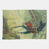 ヴィンテージ海賊、ザ飛んでいるダッチマンバイハワードピレ キッチンタオル (横)