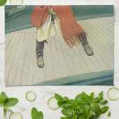 ヴィンテージ海賊、ハワード・パイルによるキャプテン・キットの肖像 キッチンタオル (折り畳み)