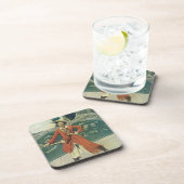 ヴィンテージ海賊、ハワード・パイルによるキャプテン・キットの肖像 コースター (右側)