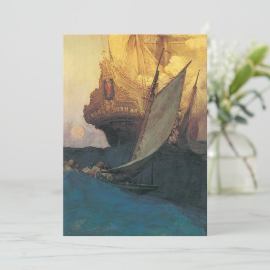 ヴィンテージ海賊、ハワード・ピレによるガレオン攻撃 (スタンド正面)