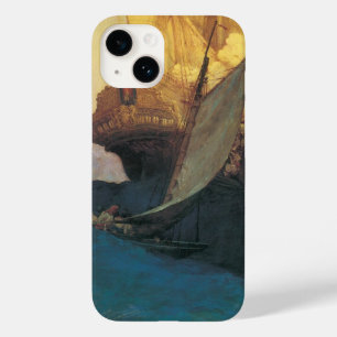 ヴィンテージ海賊、ハワード・ピレによるガレオン攻撃 Case-Mate iPhone 14ケース
