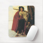ヴィンテージ海賊 バカニヤは絵になる人物だった マウスパッド (マウス)