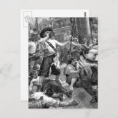 ヴィンテージ海賊 ポストカード (正面/裏面)