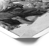 ヴィンテージ海賊、宝物と戦利品を数える ポスター (角)