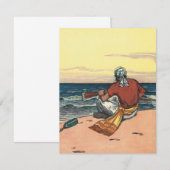 ヴィンテージ海賊、無人島に漂流 (正面/裏面)