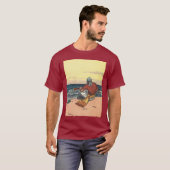 ヴィンテージ海賊、無人島に漂流 Tシャツ (正面フル)
