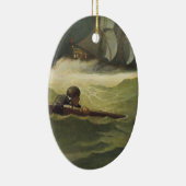 ヴィンテージ海賊、NCワイエスによる契約の難破船 セラミックオーナメント (右)