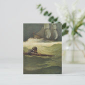 ヴィンテージ海賊、NCワイエスによる契約の難破船 ポストカード (スタンド正面)