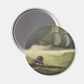 ヴィンテージ海賊、NCワイエスによる契約の難破船 マグネット (正面/裏面)