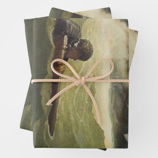 ヴィンテージ海賊、NCワイエスによる契約の難破船 ラッピングペーパーシート (インサイチュ)