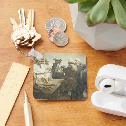 ヴィンテージ海賊、NC Wyethによる反乱準備 キーホルダー (デスク)