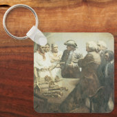ヴィンテージ海賊、NC Wyethによる反乱準備 キーホルダー (正面)