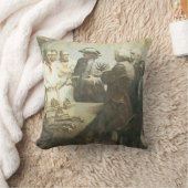 ヴィンテージ海賊、NC Wyethによる反乱準備 クッション (ブランケット)