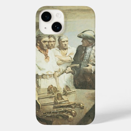 ヴィンテージ海賊、NC Wyethによる反乱準備 Case-Mate iPhoneケース (裏面)