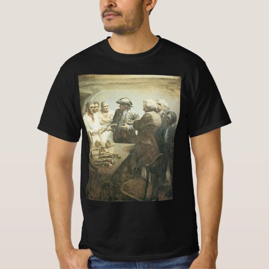 ヴィンテージ海賊、NC Wyethによる反乱準備 Tシャツ (正面)